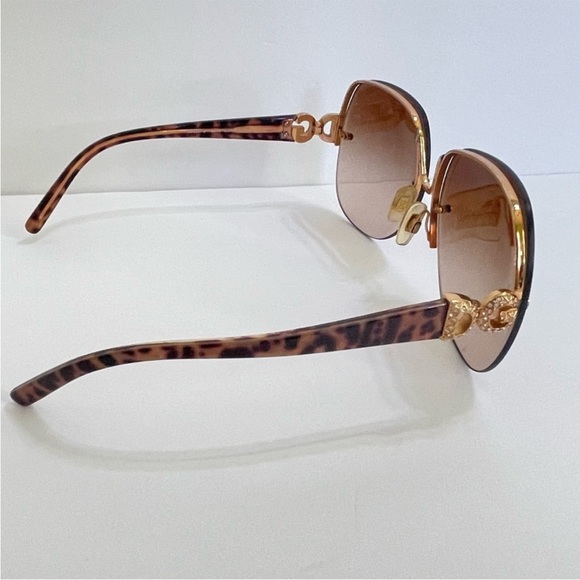 Dolce & Gabbana Sunglasses DG 2050 CZ Encrusted DG Logo Tortoise Gold main image 8